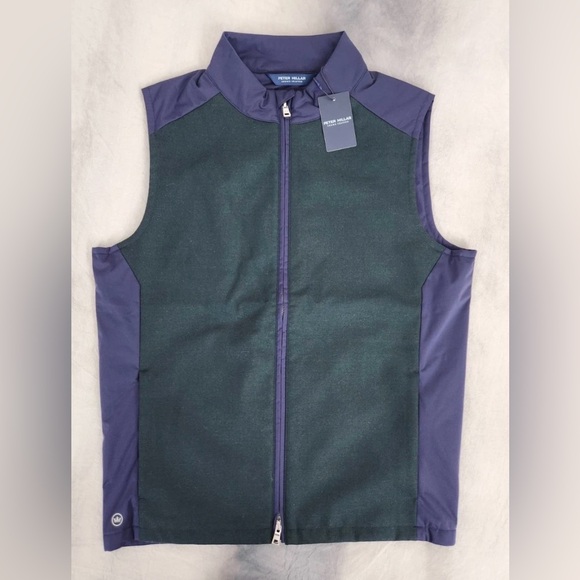 Peter Millar Men's Navy and Forest Vest